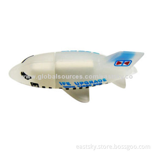 Custom airplane-shaped USB flash drive, made of soft PVC material, OEM orders welcome